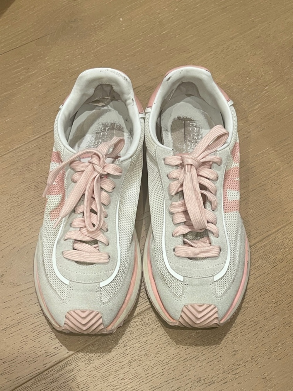 Suede and mesh sneakers